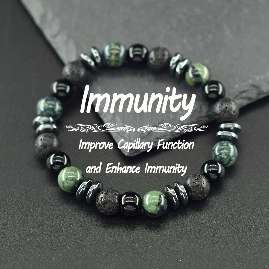 Natural Holistic Healing Bracelets Women Men Hematite Accessories Relieve Anxiety Release Burden Jewelry Gift for Lover