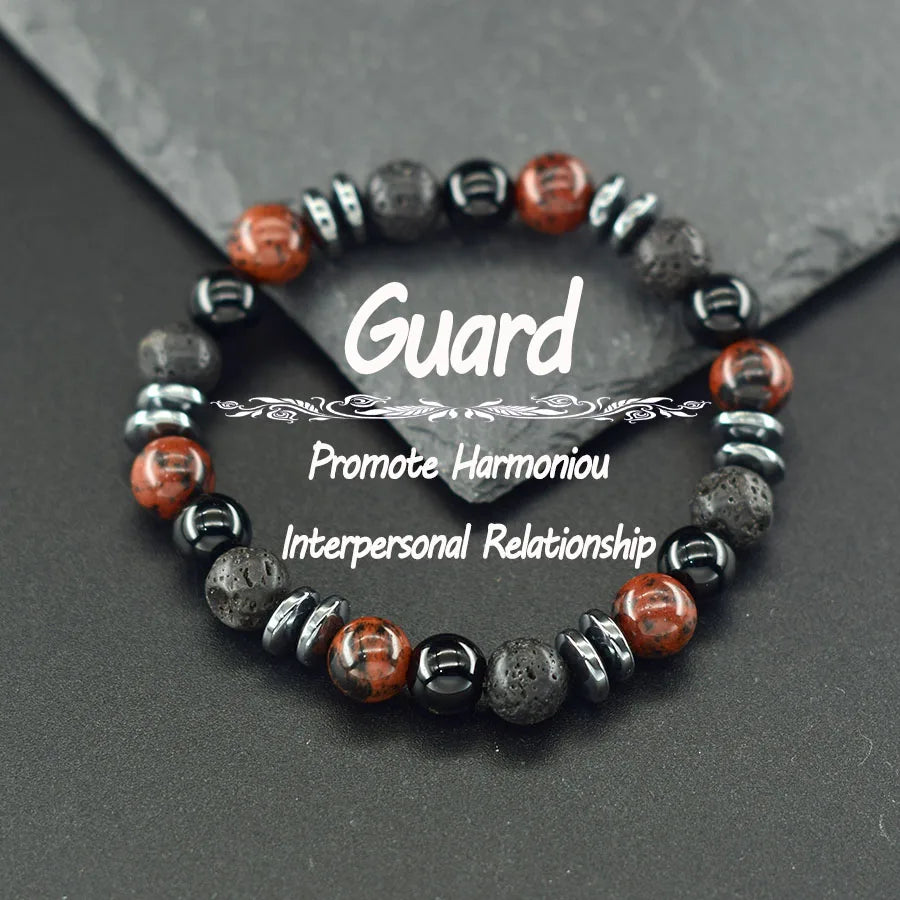 Natural Holistic Healing Bracelets Women Men Hematite Accessories Relieve Anxiety Release Burden Jewelry Gift for Lover