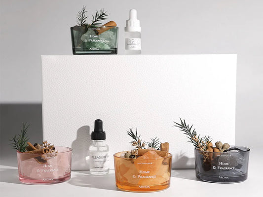 Aroma by Traci K Collection -Crystal Stone Diffuser Essential Oil Home Natural  Essential Oils Home Scent Diffuser Essential Oil Crystal Home Decoration Kit. Great for Home and Celebration Day Gift. plus Masterclass