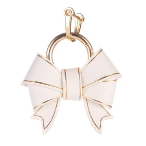 Fashion Bow Handbag Pendant Lovely Pink Keychain Accessories Delicate Bowknot Hanging Decoration Anti-loss Key Chains for Women