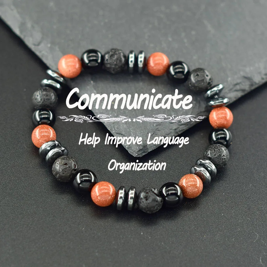 Natural Holistic Healing Bracelets Women Men Hematite Accessories Relieve Anxiety Release Burden Jewelry Gift for Lover