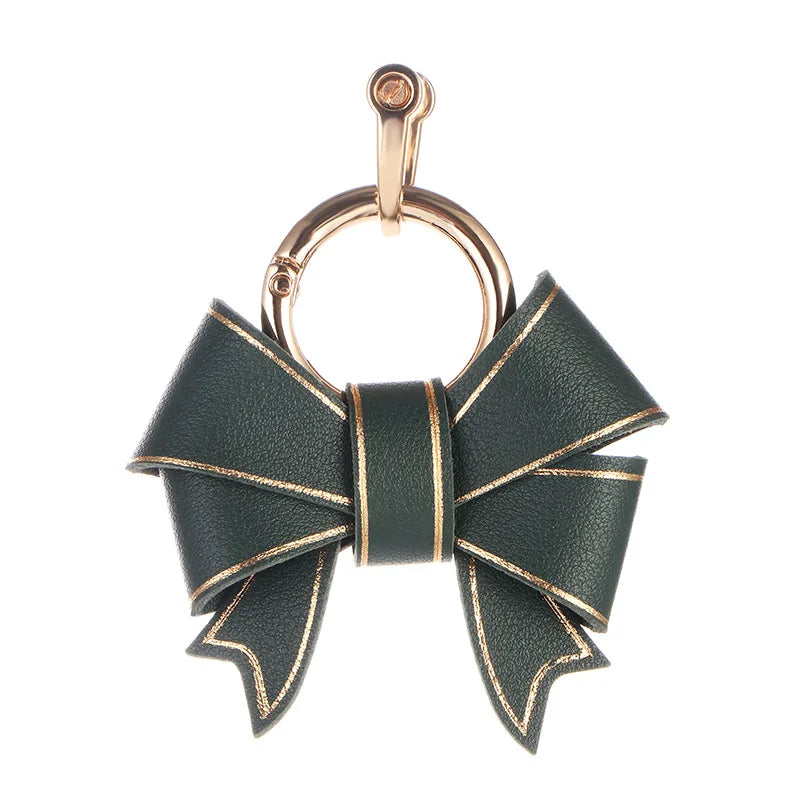 Fashion Bow Handbag Pendant Lovely Pink Keychain Accessories Delicate Bowknot Hanging Decoration Anti-loss Key Chains for Women