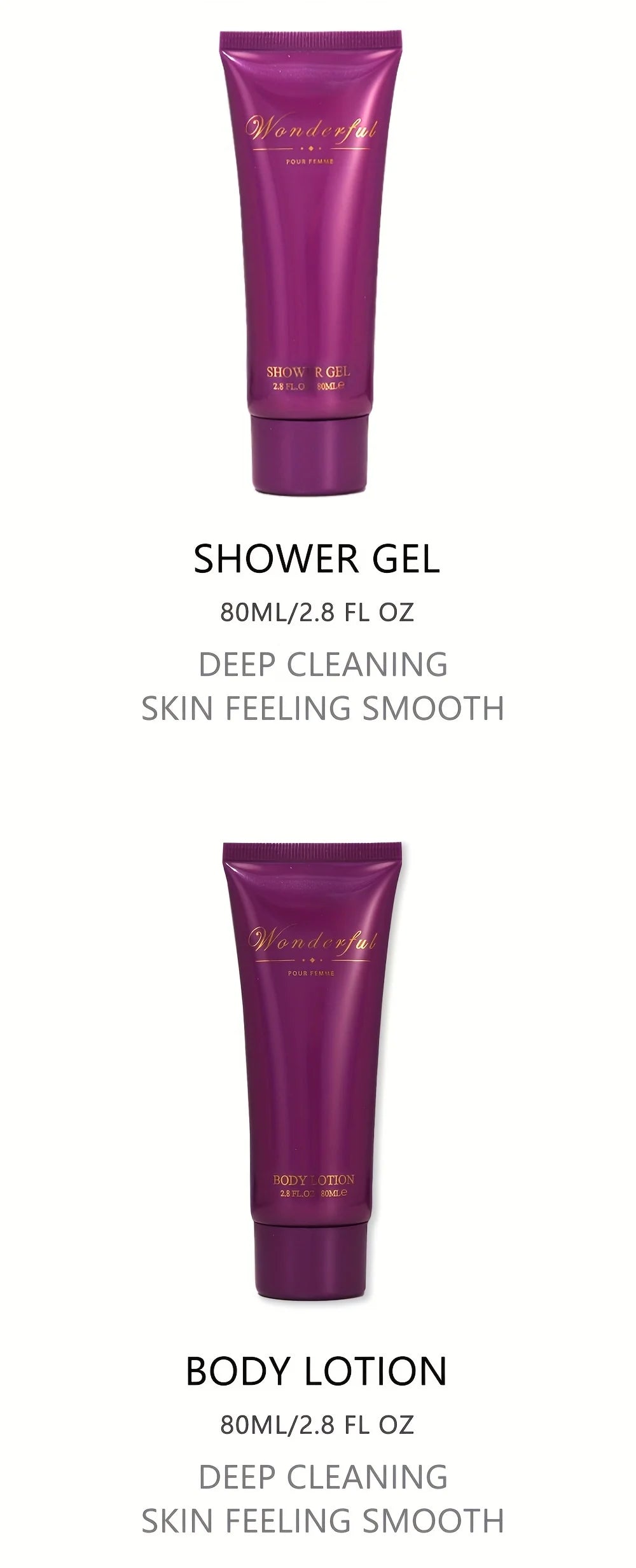 Wonderful -Fragrances by Traci K Bath and Body 3 Piece  Gift Box Set for Women & Girls 1.7fl.oz Eau de Parfum Spray 2.8fl.oz Shower Gel 2.8fl.oz Body Lotion Women's Fragrance