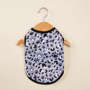 Cat Clothes Vest for Small Medium Cats Dogs Summer Breathable Kitten Leopard-Print Sleeveless Clothing French Teddy Pet Outfits