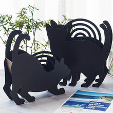 Load image into Gallery viewer, Iron Mosquito Coil Holder Burner Cat Shaped Fireproof Incense Burning Rack Decoration
