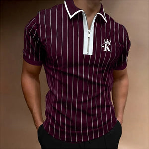 Polo Shirt for Men Poker Plain Men's Golf Clothing Alphabet Street Casual Designer T Shirt Short Sleeve Tee Tops Oversize