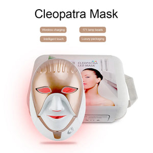 Traci K Beauty PDT Led Mask Photodynamic 8 color Facial Cleopatra LED Mask 630nm red light Smart Touch Face Neck Care Machine