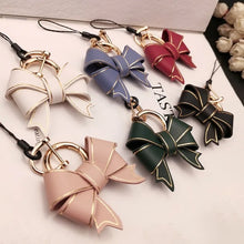 Load image into Gallery viewer, Fashion Bow Handbag Pendant Lovely Pink Keychain Accessories Delicate Bowknot Hanging Decoration Anti-loss Key Chains for Women
