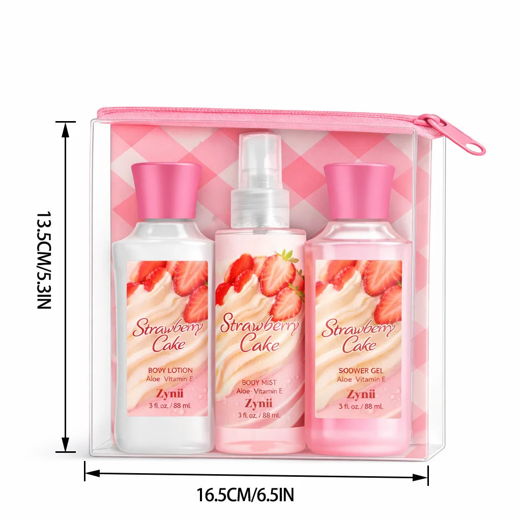 (6 Fragrances to choose from)Gift Sets – Travel Bath & Body Kit (88ml Shower Gel, 88ml Body Lotion, 88ml Body Mist) Luxurious Foam, Fresh Deodori