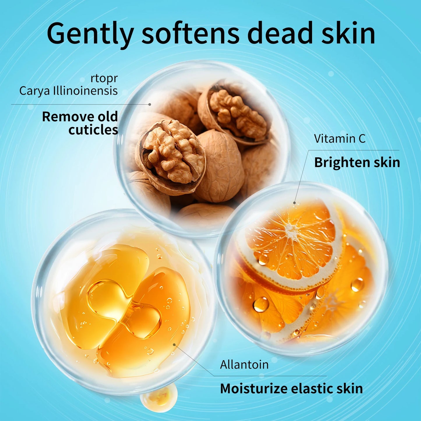 RtopR by Traci K Beauty  Vitamin C Walnut Scrub Deep Cleansing Soft Cuticle Body Bath Scrub Nicotinamide Brightening and Whitening Bath Products