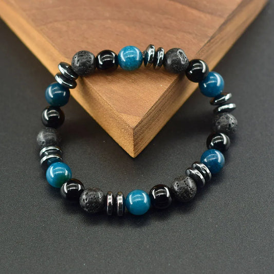 Natural Holistic Healing Bracelets Women Men Hematite Accessories Relieve Anxiety Release Burden Jewelry Gift for Lover