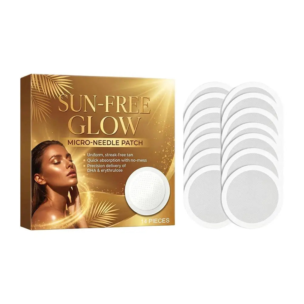 1-10pcs Microneedle Self Free Glow Patch by Traci K Beauty Professional Sun-Free Tanning Sticker Natural Even Bronzer Tanning Patches