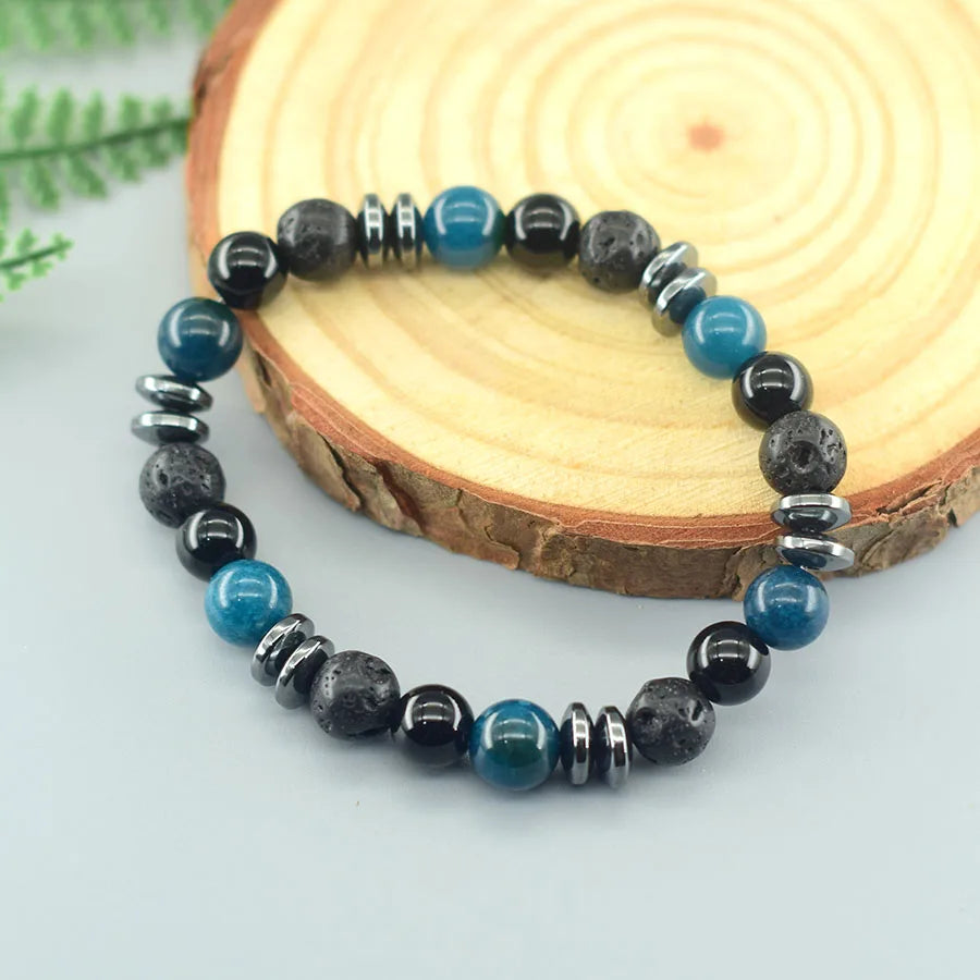 Natural Holistic Healing Bracelets Women Men Hematite Accessories Relieve Anxiety Release Burden Jewelry Gift for Lover