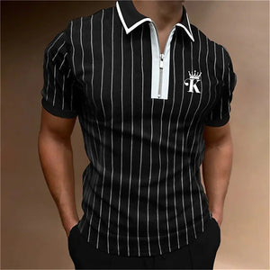 Polo Shirt for Men Poker Plain Men's Golf Clothing Alphabet Street Casual Designer T Shirt Short Sleeve Tee Tops Oversize