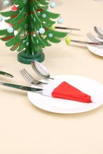 Load image into Gallery viewer, 10-Pack Christmas Hat Shaped Cutlery Covers
