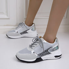 Load image into Gallery viewer, Lace-Up Round Toe Platform Sneakers
