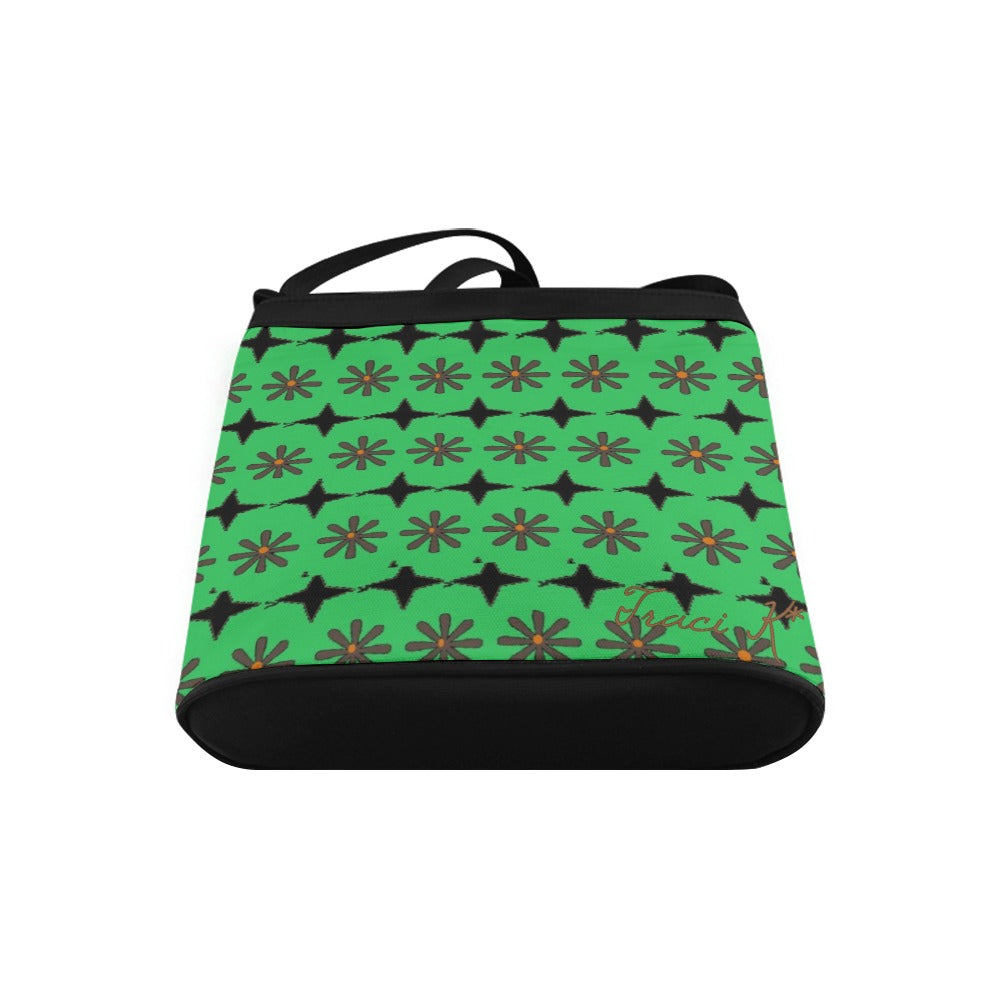 Traci K* Designer Crossbody Bag Green Crossbody Bags (Model 1613)