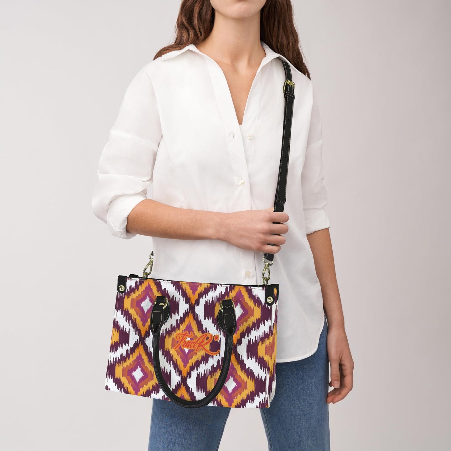 Traci K Designer Western Motif PU Leather Hand Bag PU Leather Handbag-Small (Model 1747)