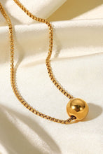 Load image into Gallery viewer, 18K Gold-Plated Round Shape Pendant Necklace
