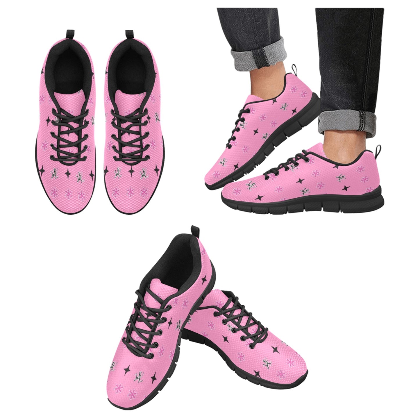 Traci K Luxury Designer Patterned Shoes Women's Breathable Running Shoes (Model 055)