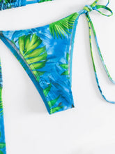 Load image into Gallery viewer, Printed Halter Neck Three-Piece Swim Set
