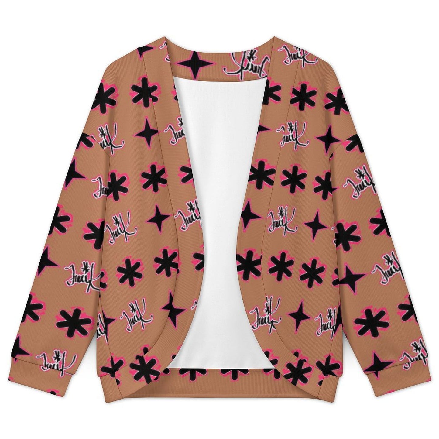 Traci K Luxury Designer Shoulder down long sleeved cardigan Women's Drop Shoulder Cardigan