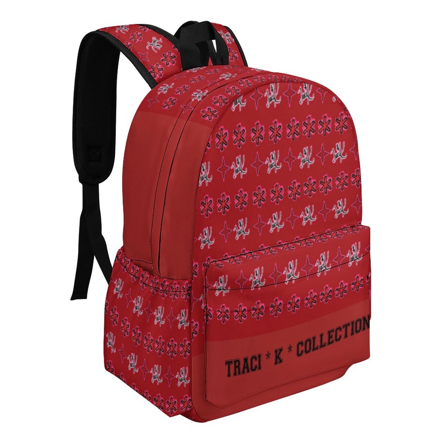 Traci K Varsity Half printed backpack Designer One of  Kind