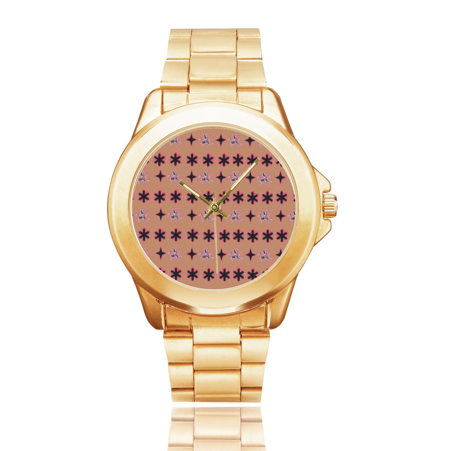 Traci K Luxury Designer ( Unisex) Gold Watch Custom Gilt Watch(Model 101)
