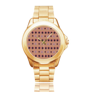 Traci K Luxury Designer ( Unisex) Gold Watch Custom Gilt Watch(Model 101)