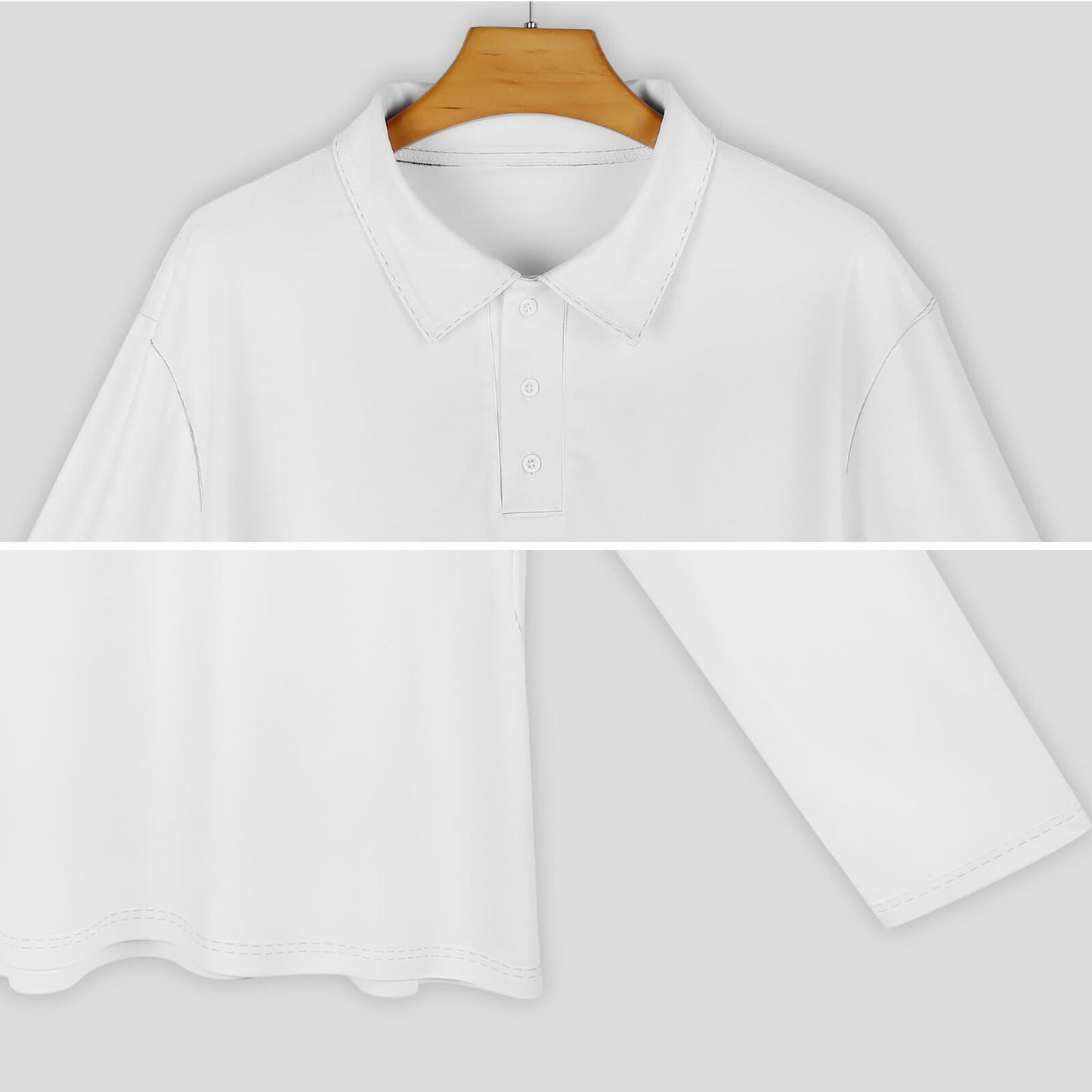 Men's sports polo shirt  Men's Long Sleeve Polo Shirt