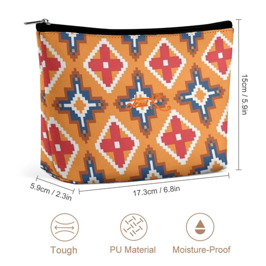 Traci K Designer Western Motif Portable Portable Cosmetic Bag