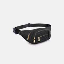 Load image into Gallery viewer, Zenana Quilted Multi Pocket Waist Belt Bag
