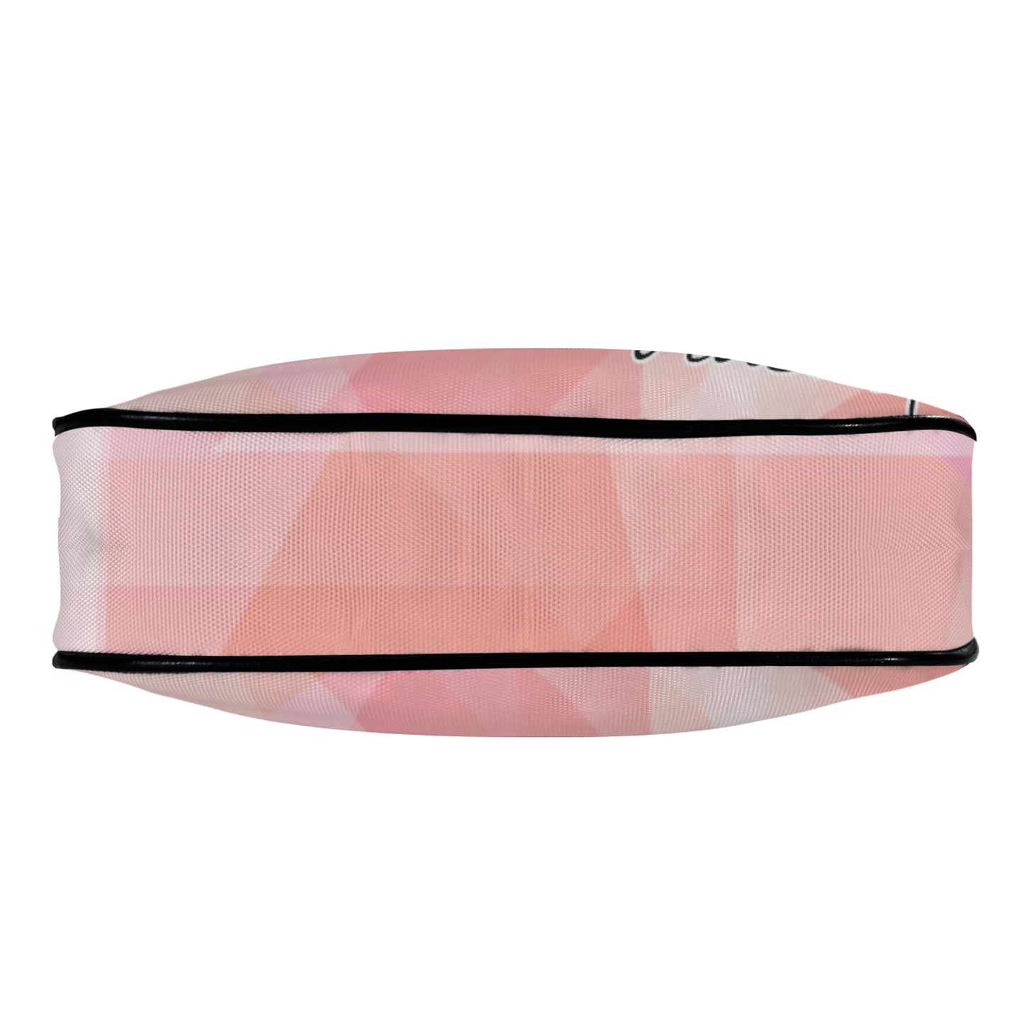 Traci K Designer Pink Shimmer Shoulder Bag Black Strap Women's Shoulder Bag-Black Strap (Model 1748)