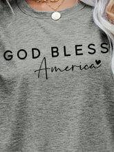 Load image into Gallery viewer, GOD BLESS AMERICA Graphic Short Sleeve Tee
