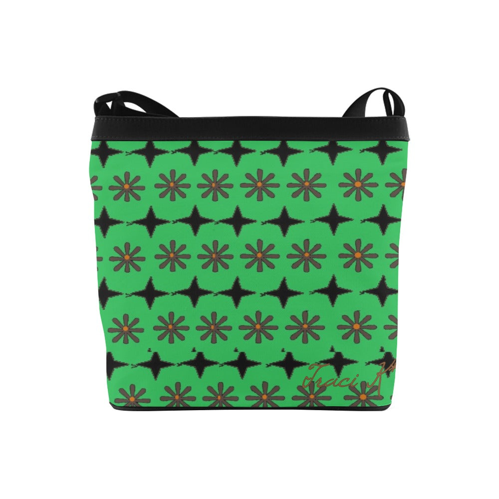 Traci K* Designer Crossbody Bag Green Crossbody Bags (Model 1613)