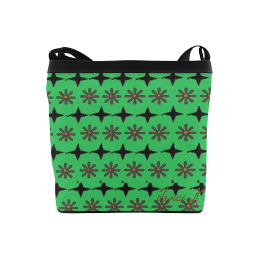 Traci K* Designer Crossbody Bag Green Crossbody Bags (Model 1613)