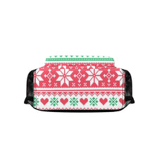 Load image into Gallery viewer, Traci K Collection Holiday Heart Flake Backpack 17-inch Casual Backpack
