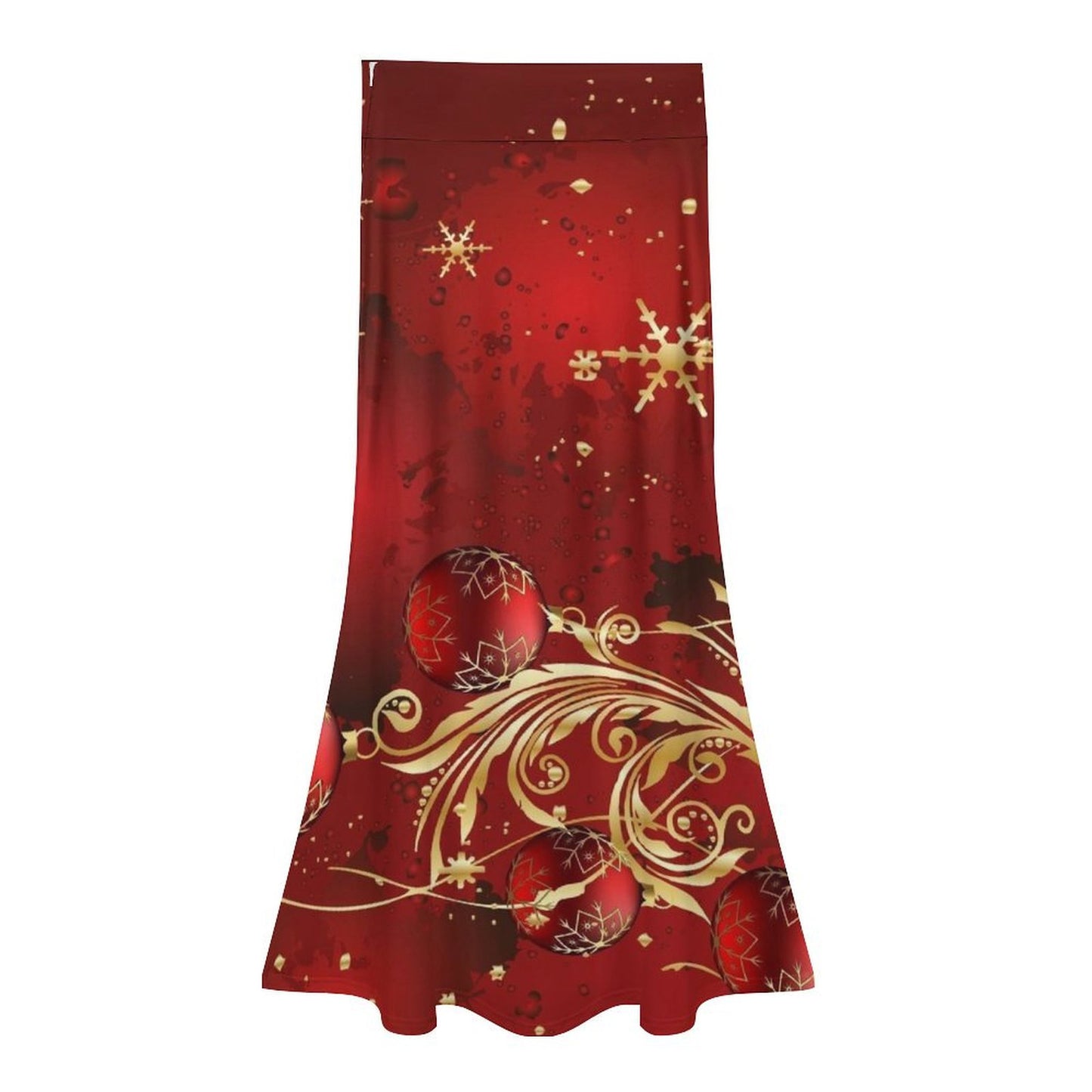 Deck the Ball Fishtail Skirt designed by Traci K* High Waisted Fishtail Skirt