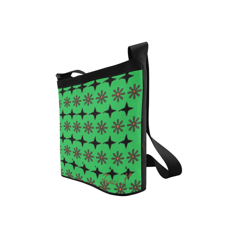 Traci K* Designer Crossbody Bag Green Crossbody Bags (Model 1613)