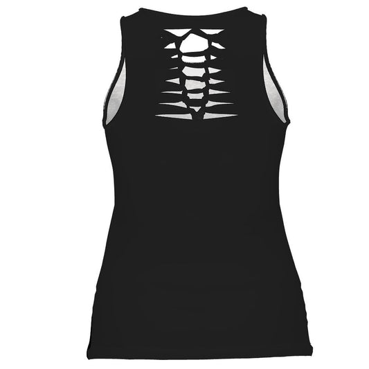 Traci K CollectionNew Year Sparkle Tank Shred Top Women's Hollow Out Tank Top