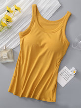 Load image into Gallery viewer, Round Neck Tank with Bra
