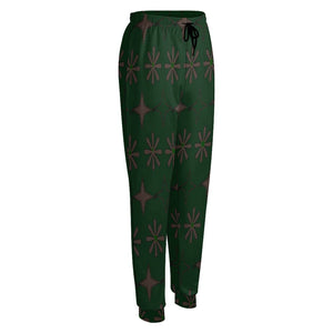 Traci K Luxury Designer Women's all Jogger Pants Women's All Over Print Joggers Green