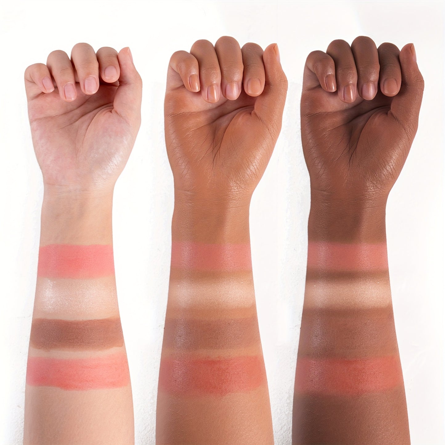 Clubday Water Jelly Makeup by Traci K Beauty Box 4pcs/set Contour Blush Stick Set for Cheeks, Face Makeup Beauty, Jelly Foundation, Eye Brightener, Pink Peach Cream Blush Kit