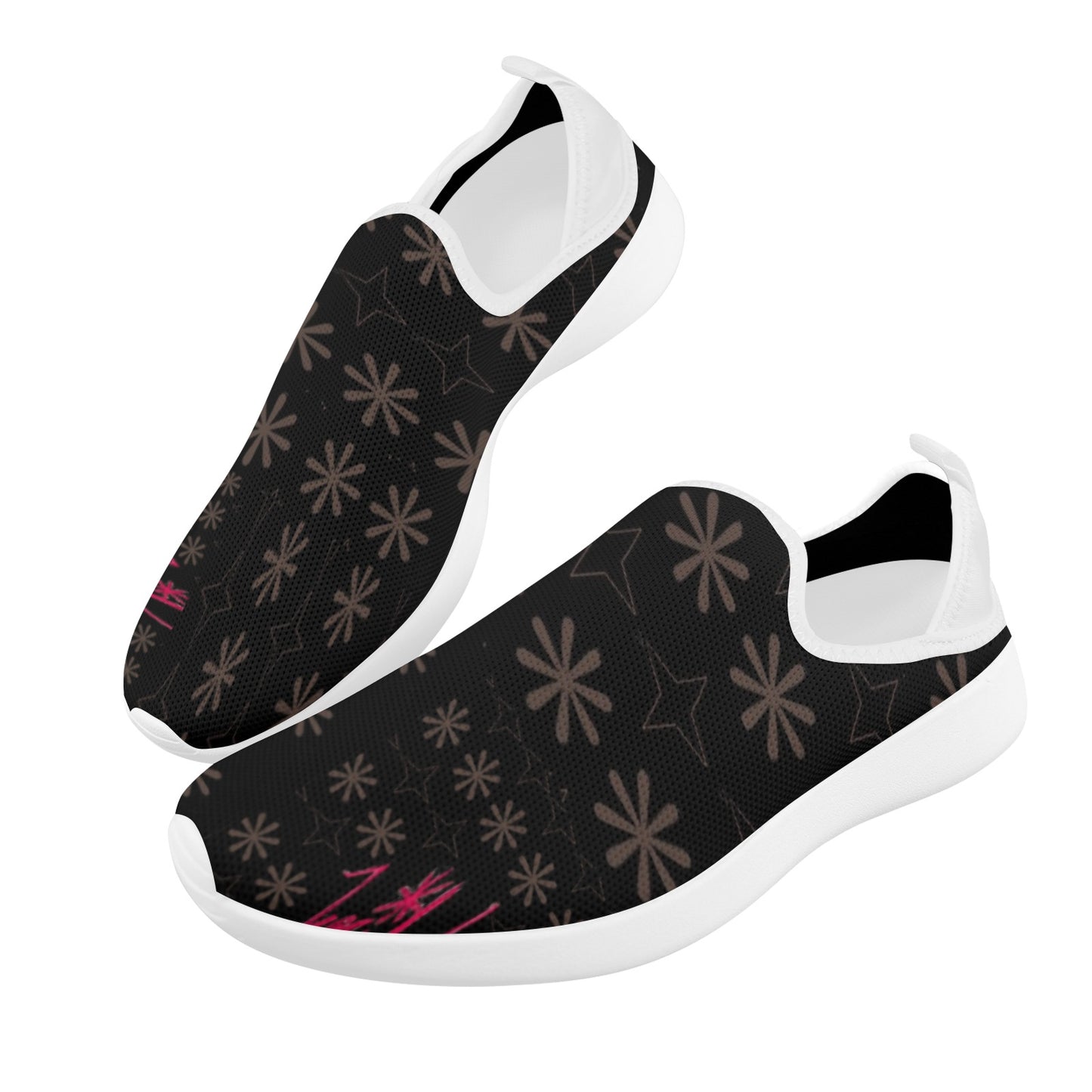 Traci K Designer Slip On Sneakers Fly Weave Drop-in Heel Sneakers for Men (Model 02002)