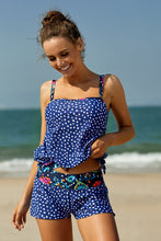 Load image into Gallery viewer, Printed Tied Tankini Set
