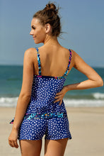 Load image into Gallery viewer, Printed Tied Tankini Set
