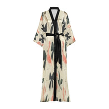 Load image into Gallery viewer, Traci K Designer Satin Put a Bow On It Kimono Robe Long Kimono Robe
