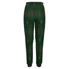 Load image into Gallery viewer, Traci K Luxury Designer Women&#39;s all Jogger Pants Women&#39;s All Over Print Joggers Green
