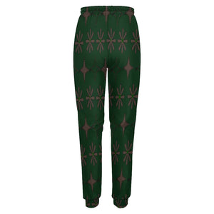Traci K Luxury Designer Women's all Jogger Pants Women's All Over Print Joggers Green