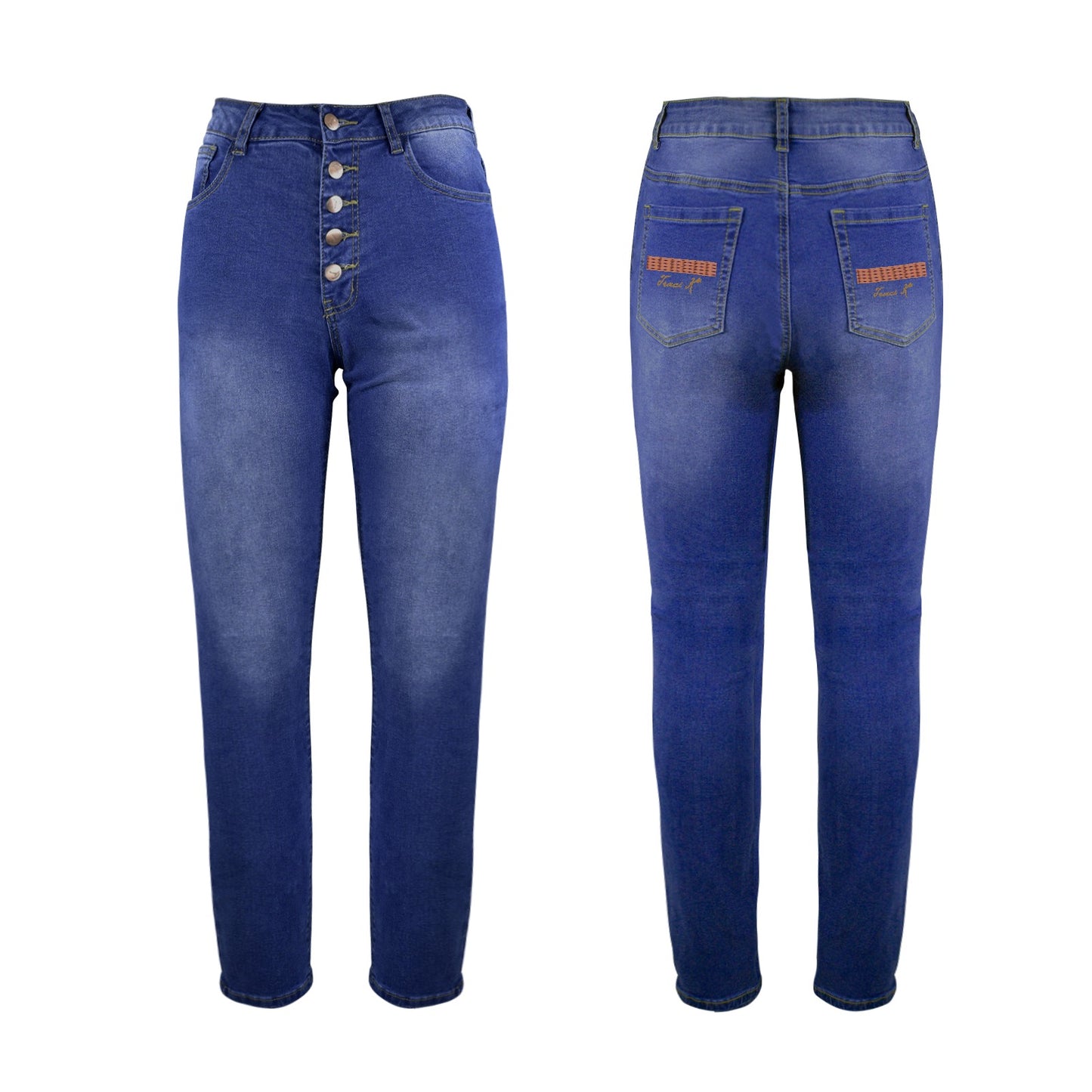 Traci K Luxury Designer Jeans Women's Jeans (Front&Back Printing)